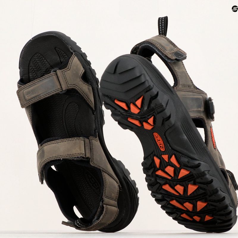 Sandały męskie KEEN Targhee III Open Toe grey/black 15