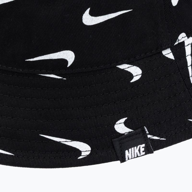 Kapelusz dziecięcy Nike Swoosh Print Bucket black 3