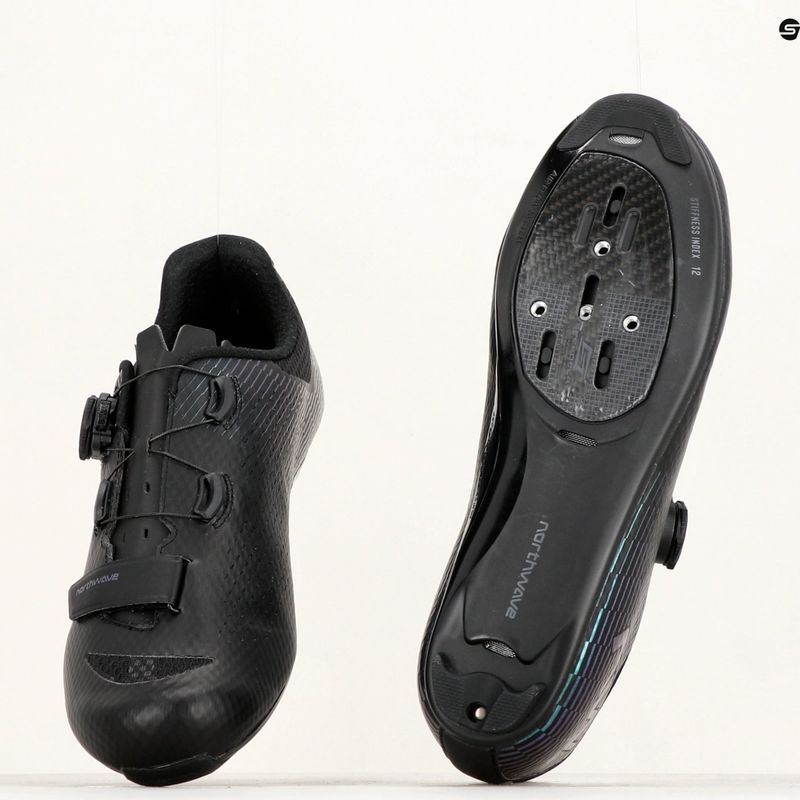 Buty szosowe męskie Northwave Storm Carbon 2 black/iridescent 14