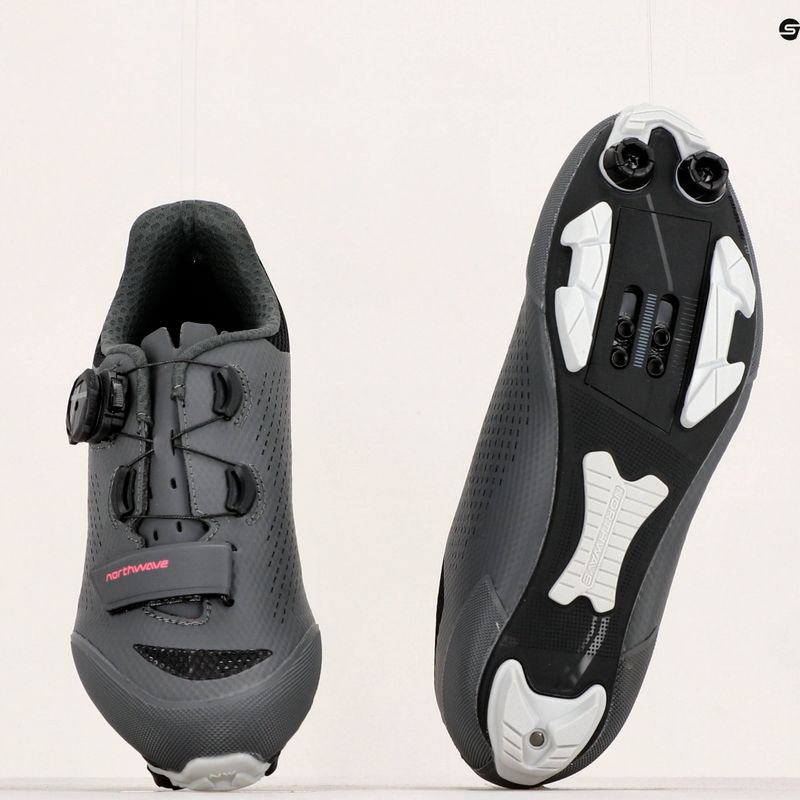 Buty rowerowe MTB damskie Northwave Razer 2 dark grey/neon red 14