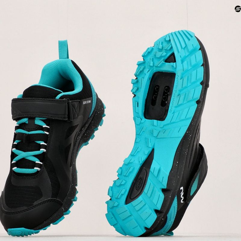 Buty rowerowe MTB damskie Northwave Escape Evo black/turquoise 14