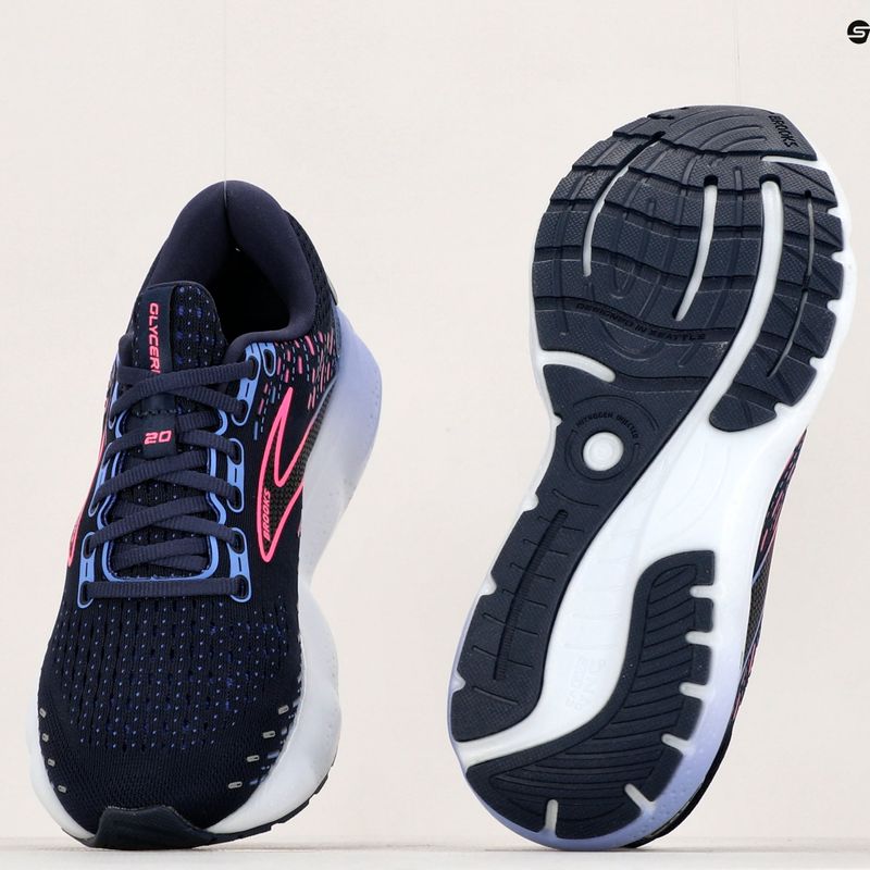 Buty do biegania damskie Brooks Glycerin 20 peacoat/blue/pink 13