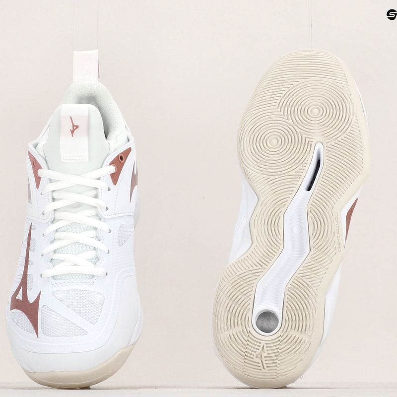 Buty do siatkówki damskie Mizuno Wave Dimension białe V1GC224036 11