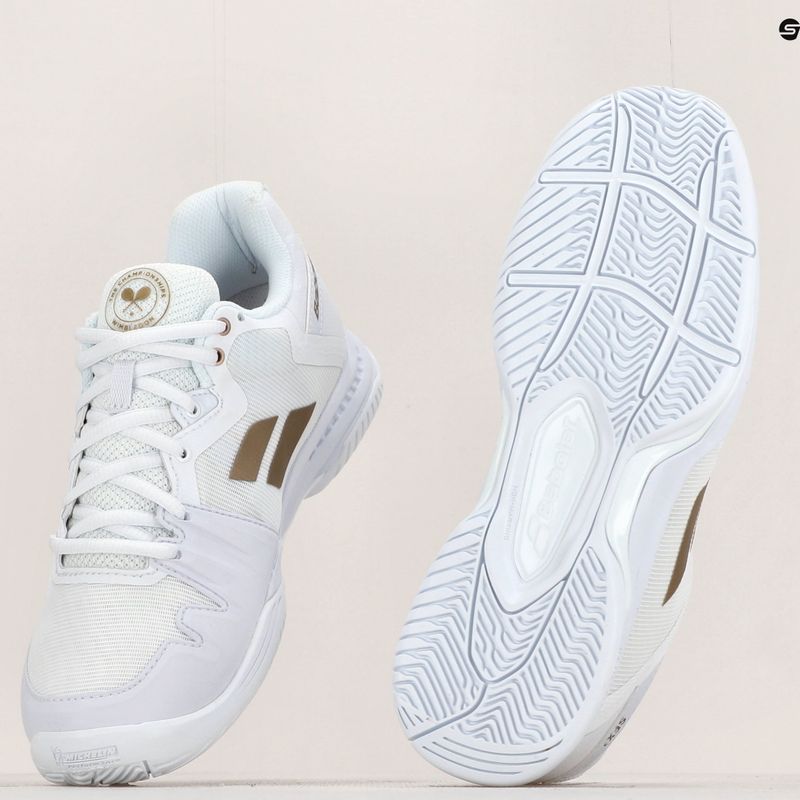 Buty do tenisa damskie Babolat SFX3 AC Wimbledon W white/gold 17