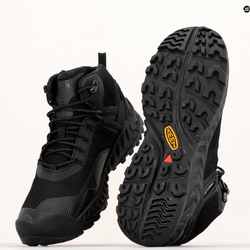 Buty trekkingowe męskie KEEN Nxis Evo Mid WP triple black 16