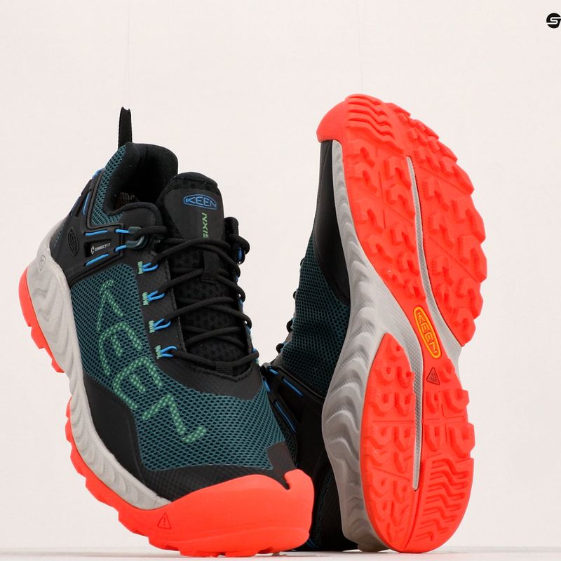 Buty trekkingowe męskie KEEN Nxis Evo WP sea moss/scarlet ibis 17