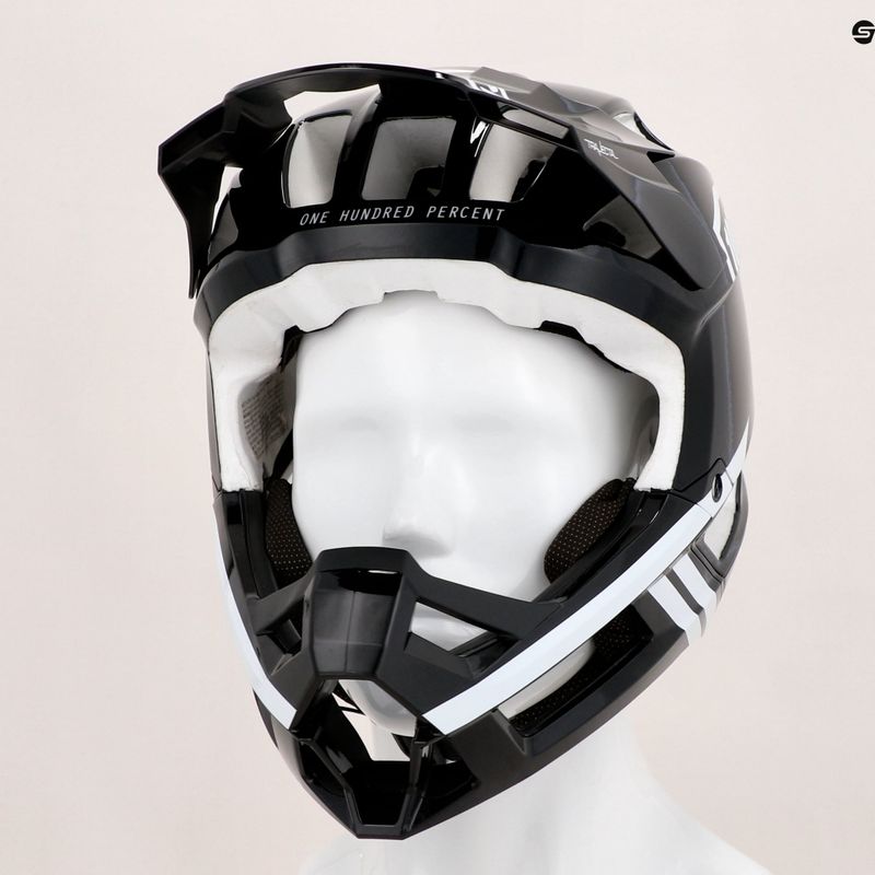 Kask rowerowy 100% Trajecta w/Fidlock black/white 7