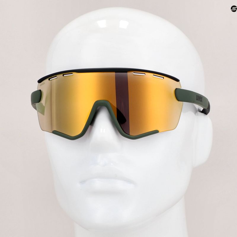 Okulary przeciwsłoneczne UVEX Sportstyle 236 Set moss green black matt/mirror yellow 13