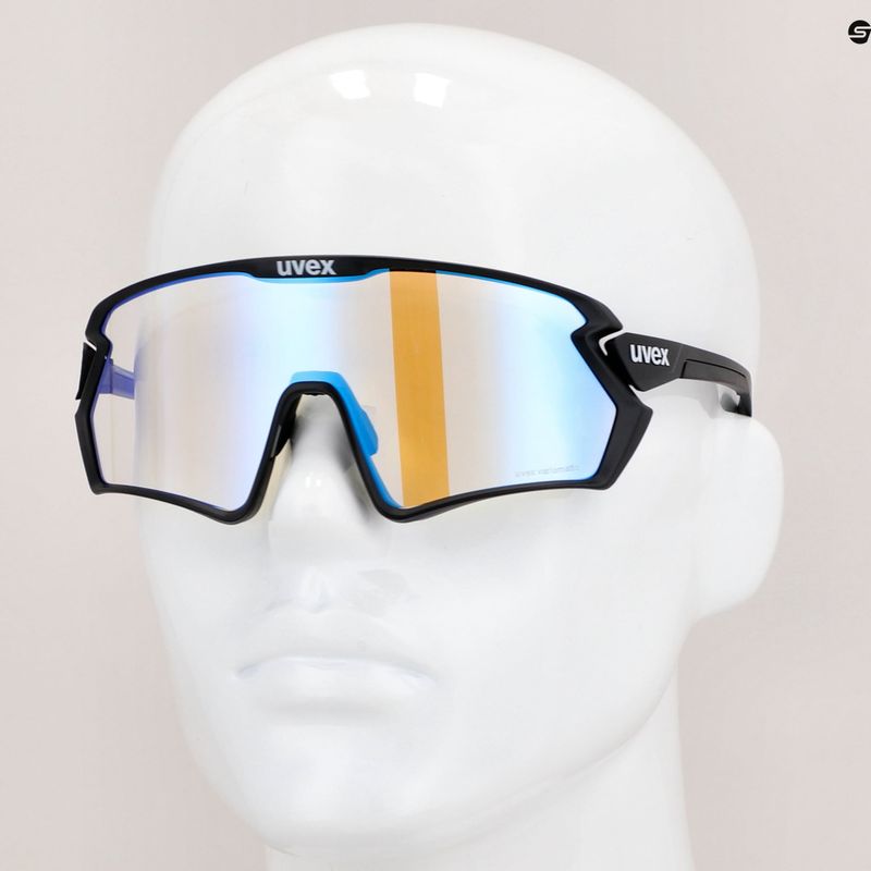 Okulary przeciwsłoneczne UVEX Sportstyle 231 2.0 V  black matt/litemirror blue 12