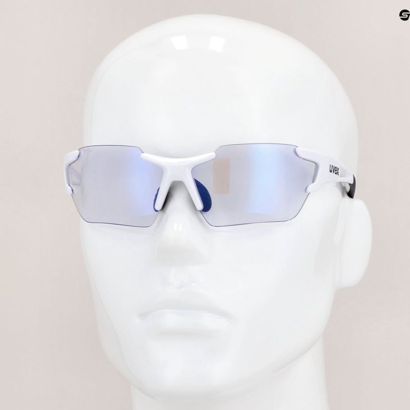 Okulary przeciwsłoneczne UVEX Sportstyle 803 Race Small V  white/litemirror blue 11