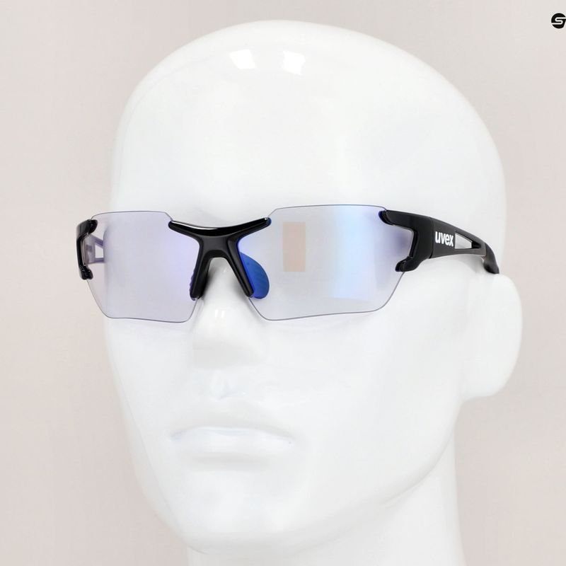 Okulary przeciwsłoneczne UVEX Sportstyle 803 Race Small V  black/litemirror blue 11