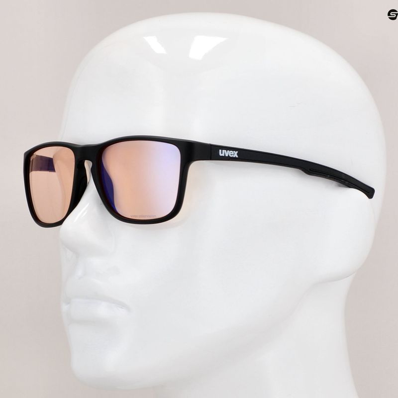 Okulary przeciwsłoneczne UVEX Retina Blue CV black mat/yellow 11
