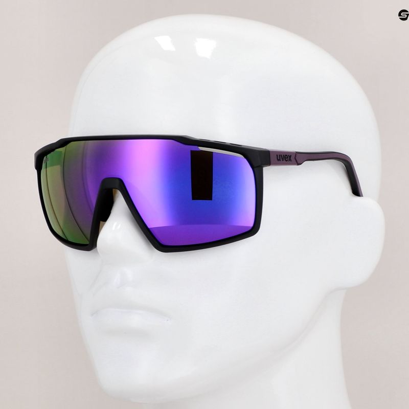 Okulary przeciwsłoneczne UVEX Mtn Perform black purple matt/mirror purple 11