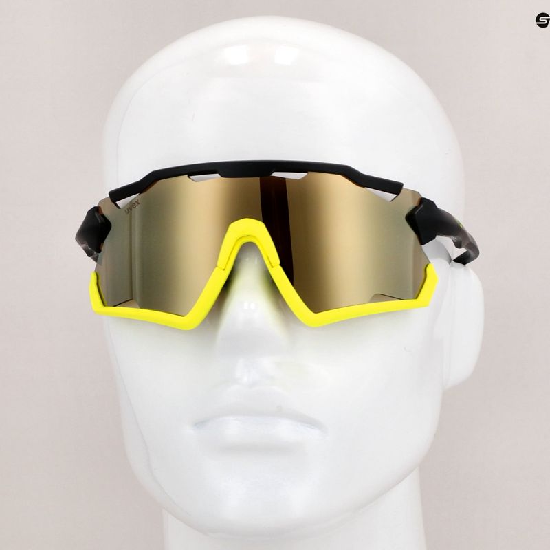Okulary przeciwsłoneczne UVEX Sportstyle 228 black yellow matt/mirror yellow 11