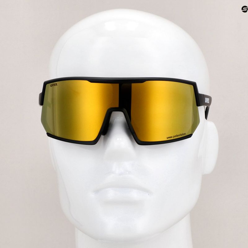 Okulary przeciwsłoneczne UVEX Sportstyle 235 P black matt/mirror yellow 11