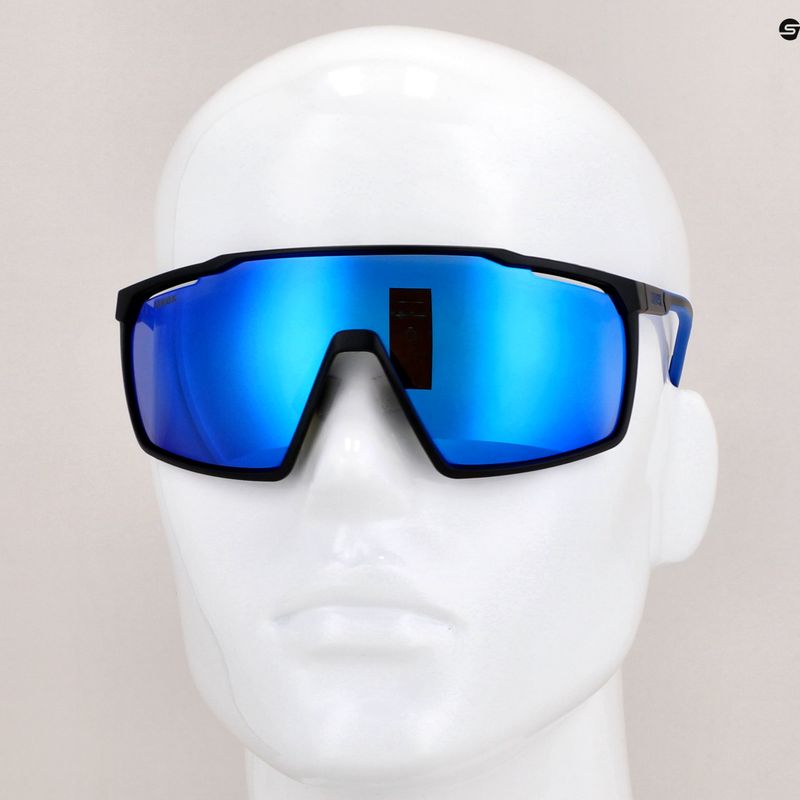 Okulary przeciwsłoneczne UVEX Mtn Perform black blue matt/mirror blue 11