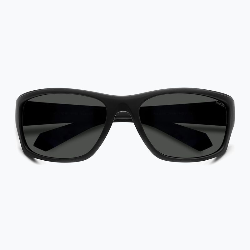Okulary przeciwsłoneczne męskie Polaroid PLD 2135/S matte black blue/grey polarized 4