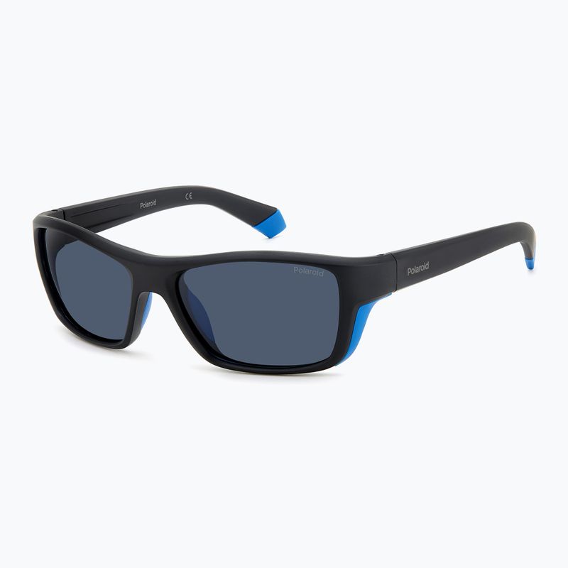 Okulary przeciwsłoneczne męskie Polaroid PLD 7046/S black azure/blue polarized 2