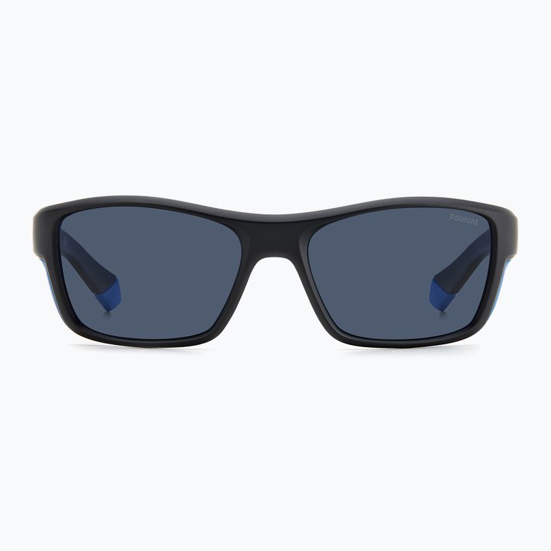 Okulary przeciwsłoneczne męskie Polaroid PLD 7046/S black azure/blue polarized 3