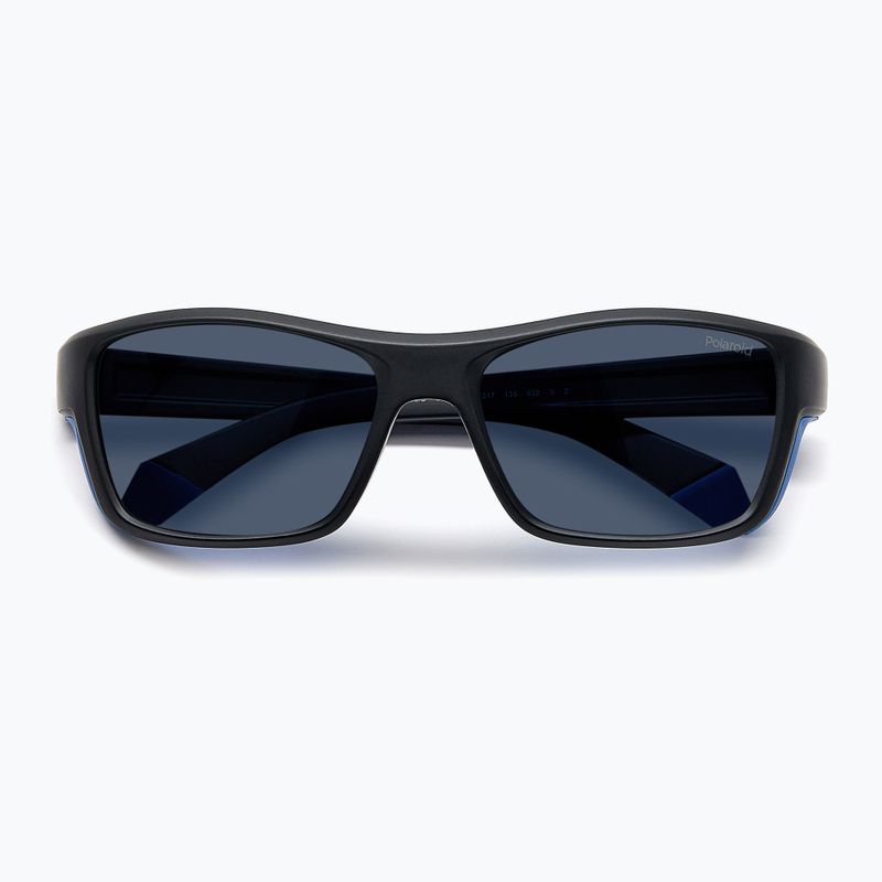 Okulary przeciwsłoneczne męskie Polaroid PLD 7046/S black azure/blue polarized 4