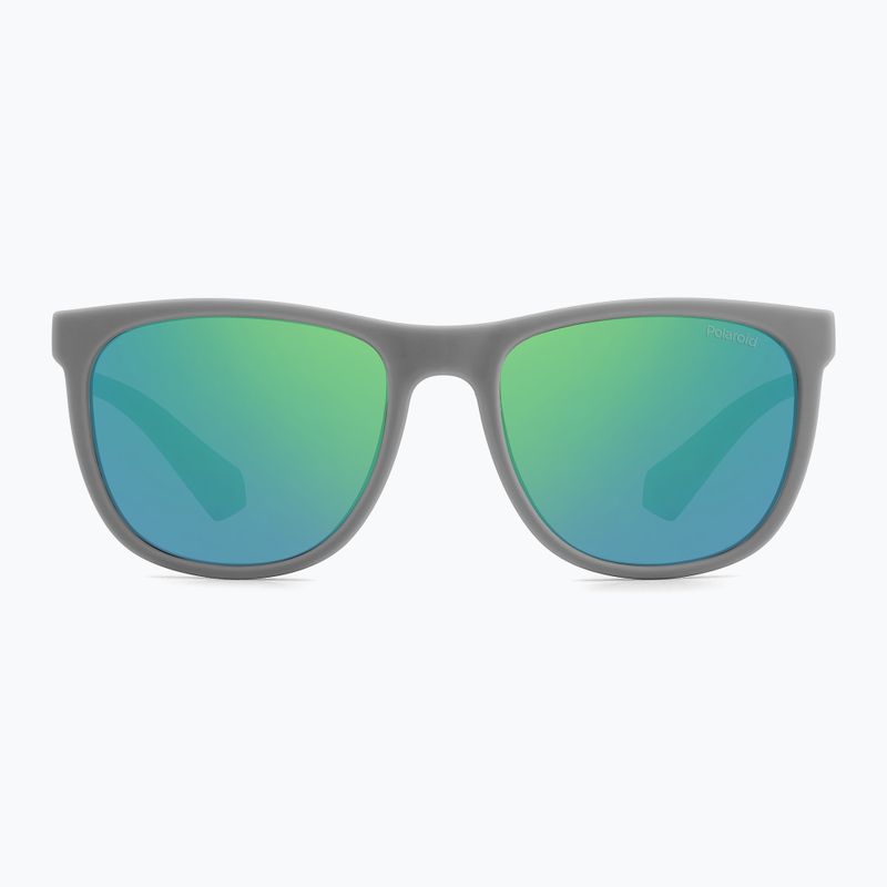 Okulary przeciwsłoneczne dziecięce Polaroid PLD 8049/S grey green/greygreen mirror polarized 3