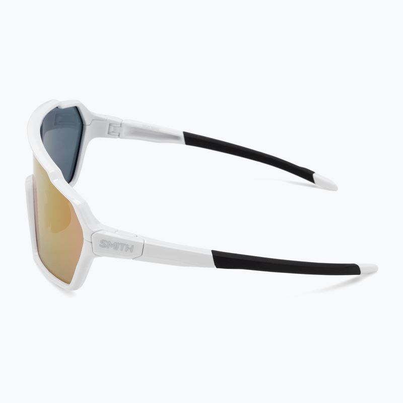 Okulary przeciwsłoneczne Smith Shift MAG white/chromapop violet mirror/clear 5