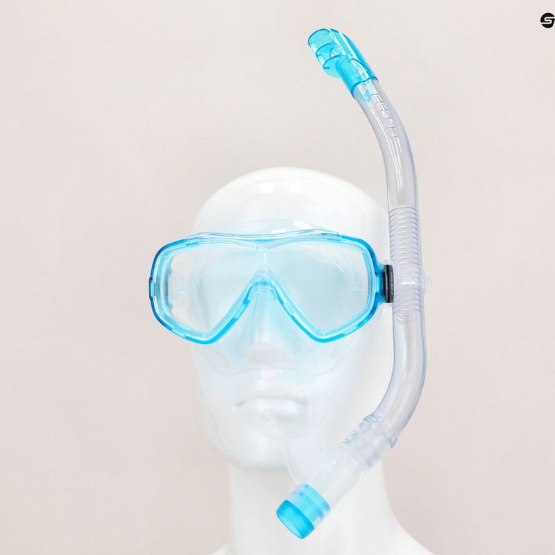 Zestaw do snorkelingu dziecięcy Cressi Ondina Jr + Top clear/aquamarine 13