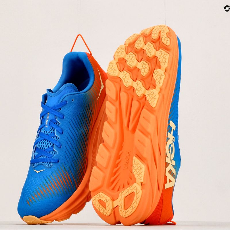 Buty do biegania męskie HOKA Rincon 3 coastal sky/vibrant orange 11