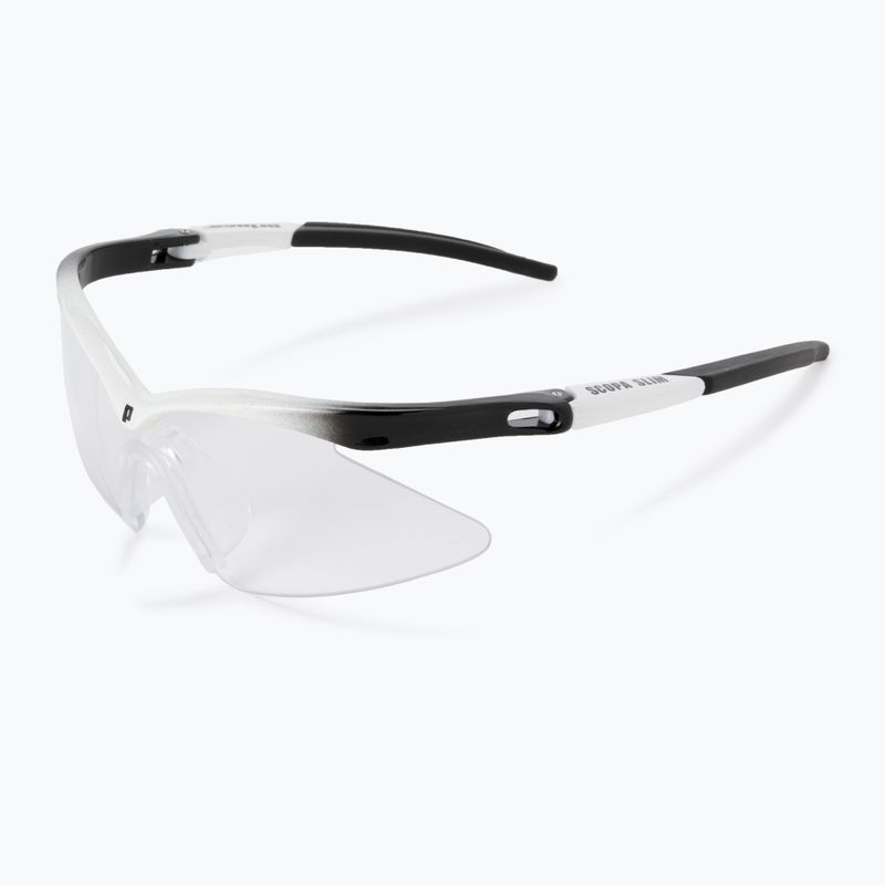 Okulary do squasha Prince Scopa Slim white/black 3