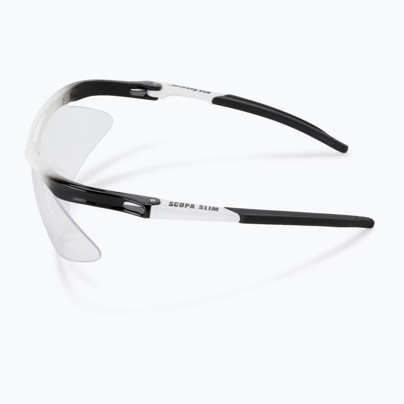Okulary do squasha Prince Scopa Slim white/black 4