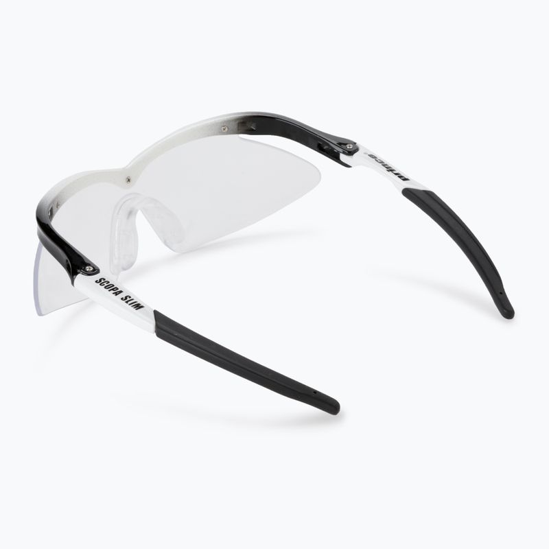 Okulary do squasha Prince Scopa Slim white/black 5