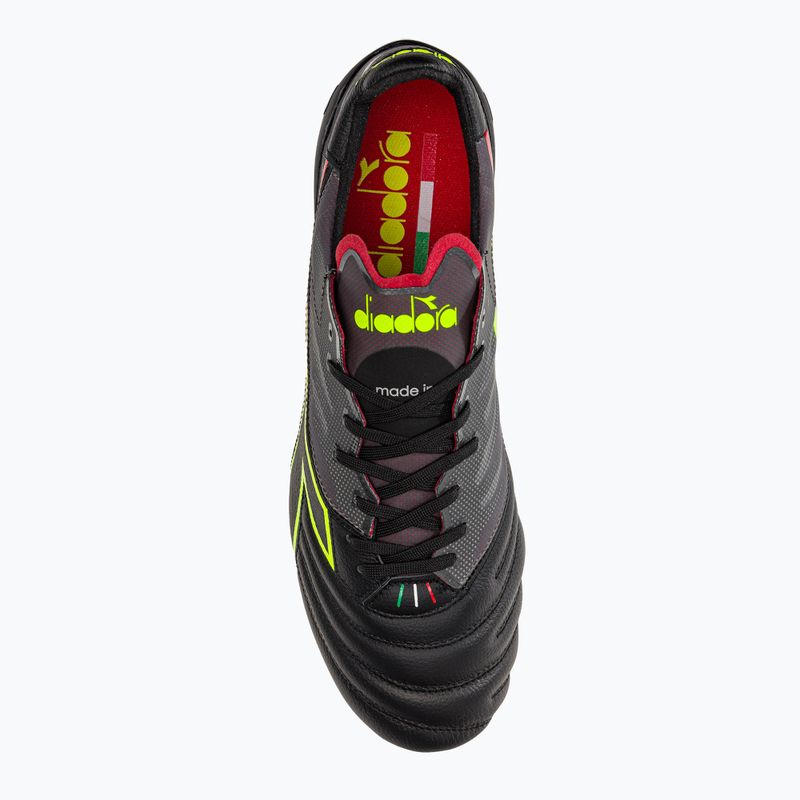 Buty piłkarskie  męskie Diadora Brasil Elite Veloce ITA LPX czarno-szare DD-101.178785-D0136-43 6