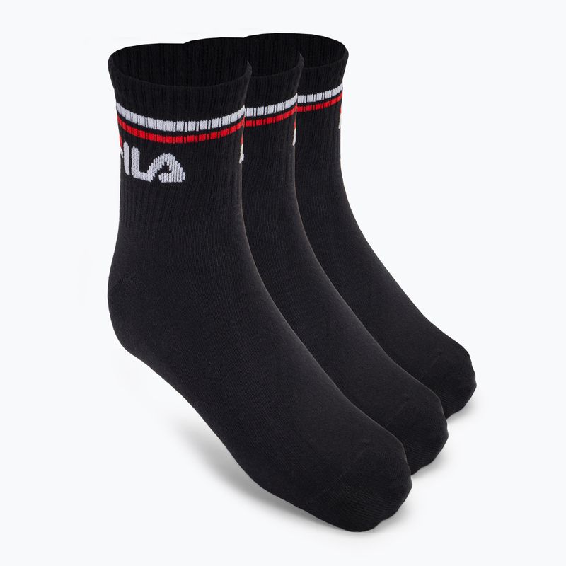 Skarpety Fila Unisex Quarter 3 pary black