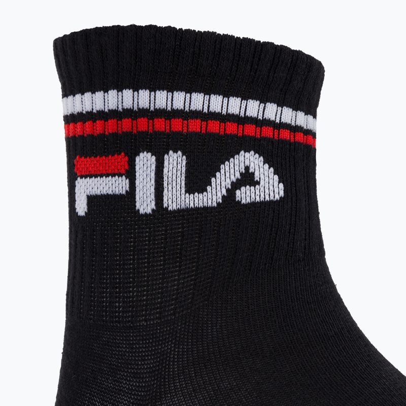 Skarpety Fila Unisex Quarter 3 pary black 4
