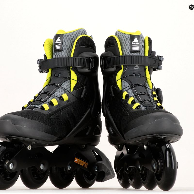Rolki męskie Rollerblade Macroblade 84 BOA black/lime 17