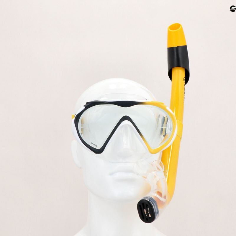 Zestaw do snorkelingu Aqualung Compass Set black/yellow 16