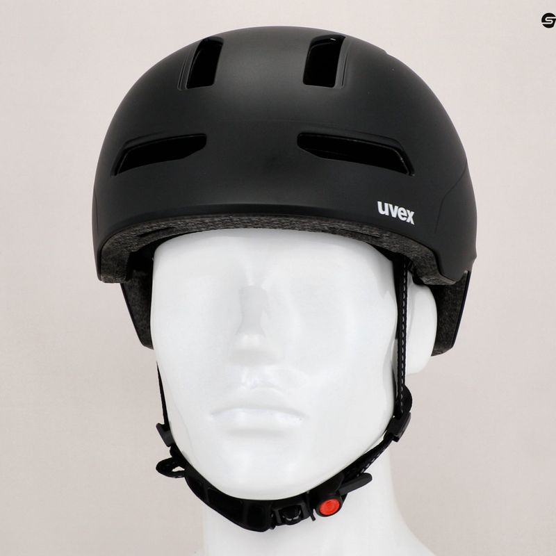 Kask rowerowy UVEX Urban Planet LED black matte 14