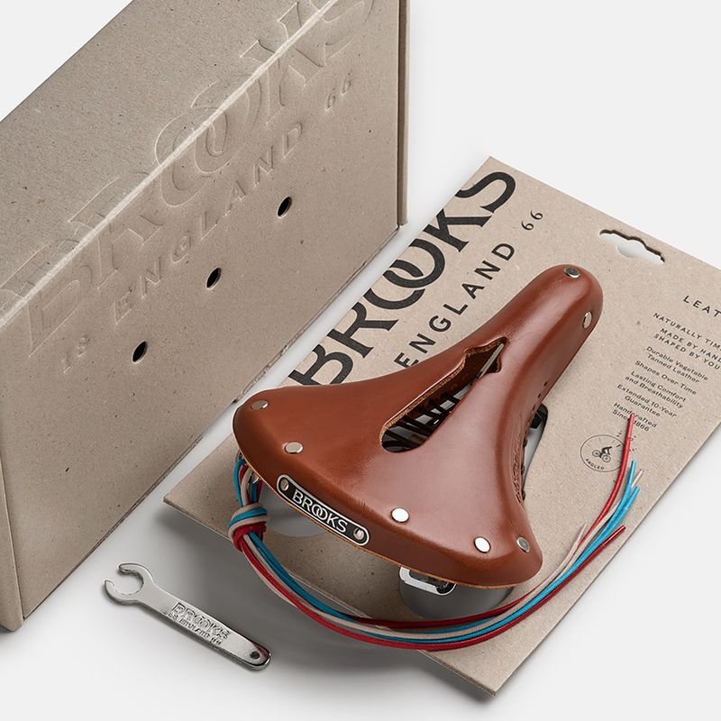 Siodełko rowerowe Brooks England B17 Carved Short honey 8