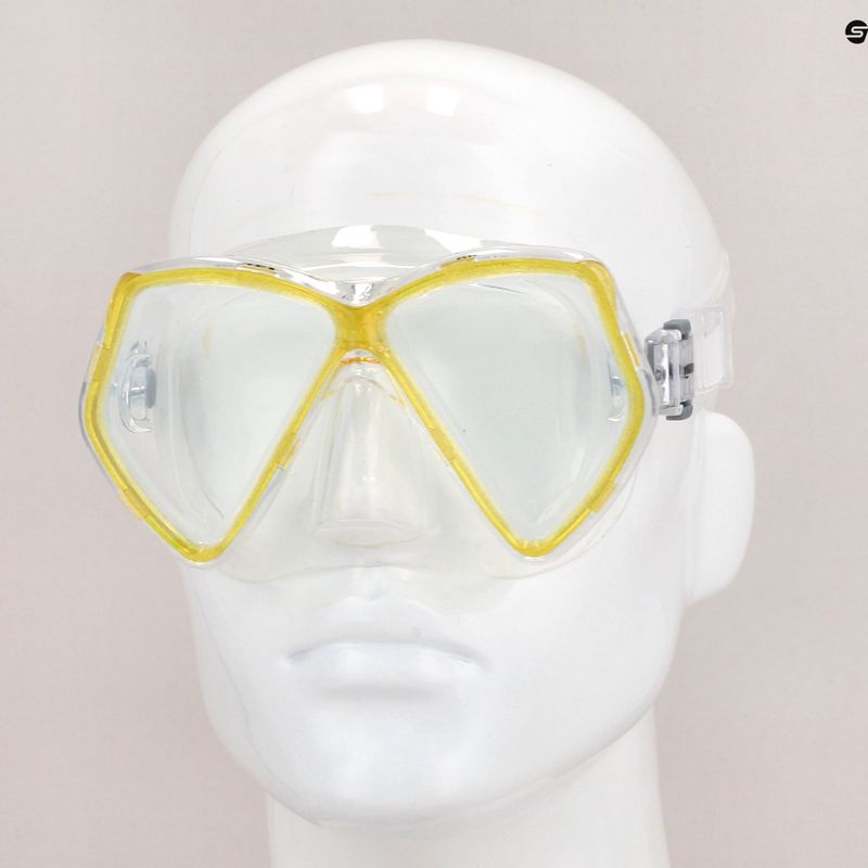 Maska do nurkowania dziecięca Mares Pirate clear/yellow 8