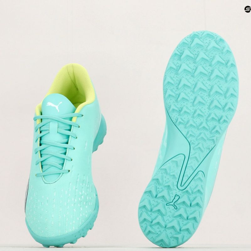 Buty piłkarskie męskie PUMA Ultra Play TT electric peppermint/puma white/fast yellow 18