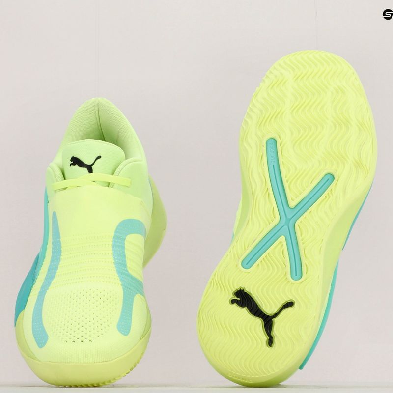 Buty do koszykówki męskie PUMA Rise Nitro fast yellow/electric peppermint 20