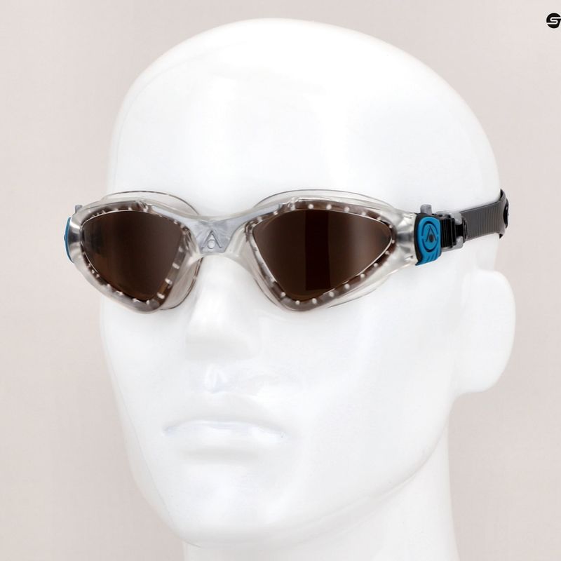 Okulary do pływania Aquasphere Kayenne 2022 transparent/silver/brown polarized 11