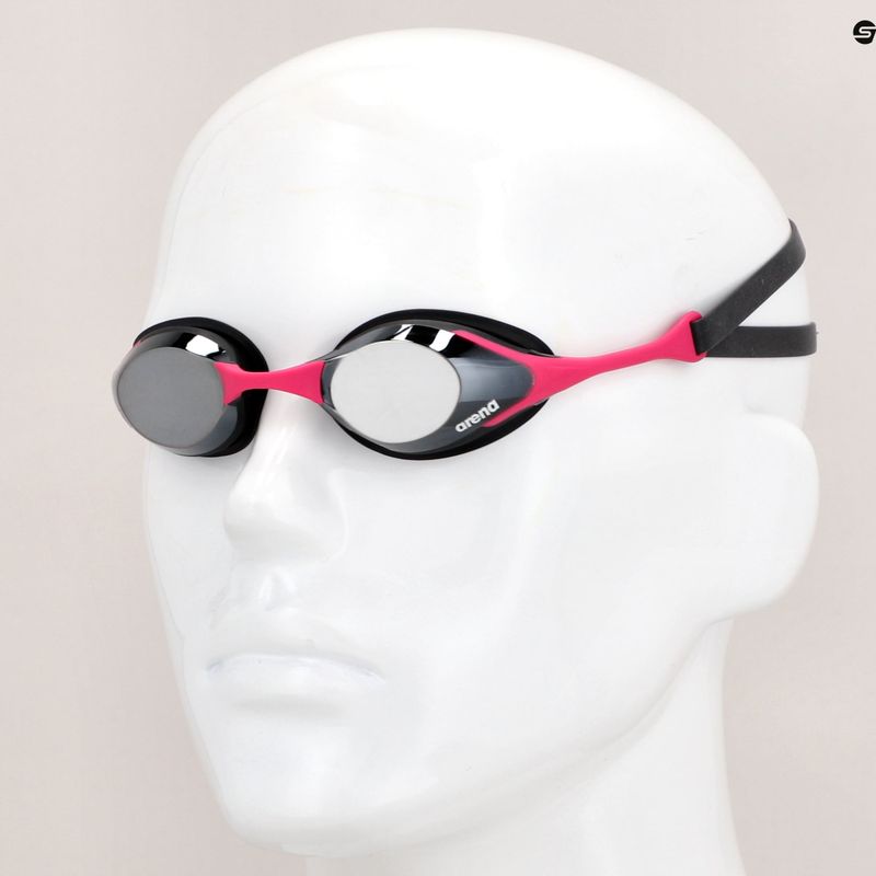 Okulary do pływania arena Cobra Swipe Mirror silver/pink 7