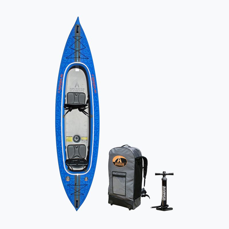 Kajak pompowany 1-osobowy Advanced Elements AirVolution 396 cm blue/gray