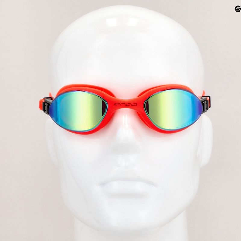 Okulary do pływania Orca Killa 180 high vis orange/mirror 7