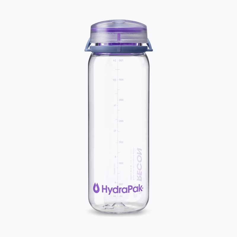 Butelka turystyczna HydraPak Recon 750 ml clear/iris violet