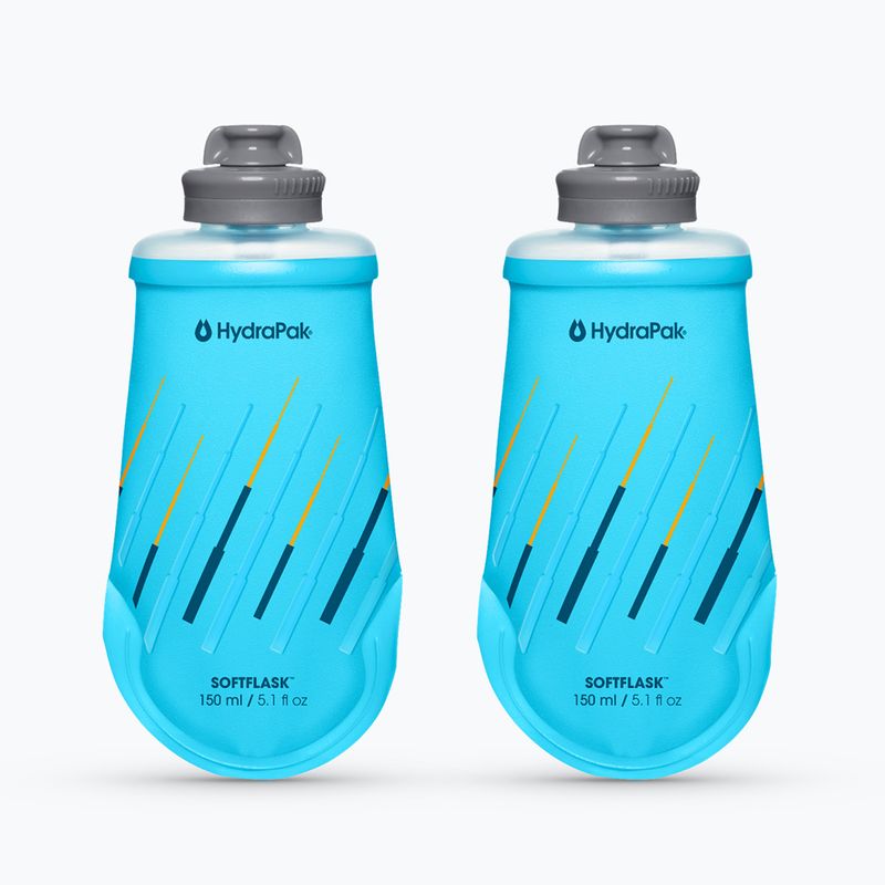 Softflask Hydrapak Softflask 2 Pack Malibu Blue