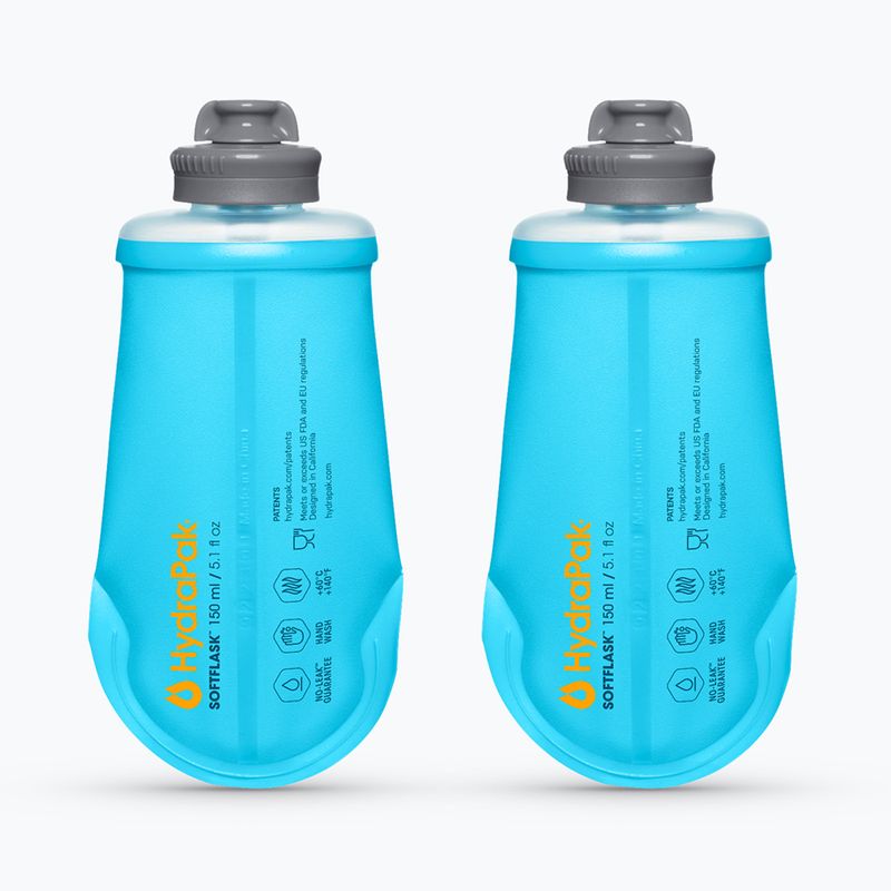 Softflask Hydrapak Softflask 2 Pack Malibu Blue 2