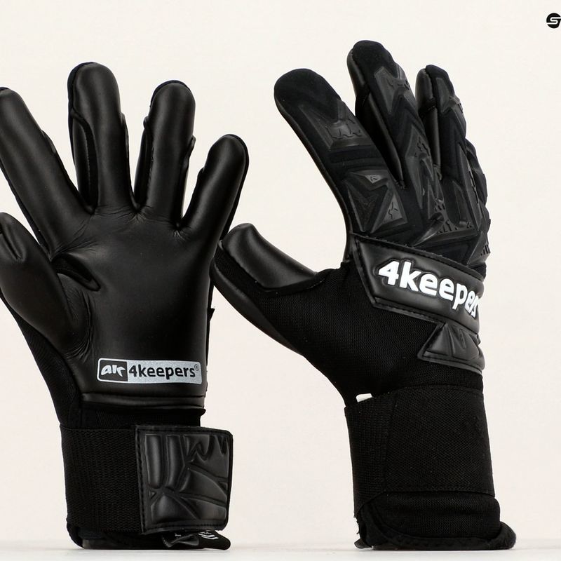 Rękawice bramkarskie dziecięce 4keepers Equip Panter NC Jr czarny 7