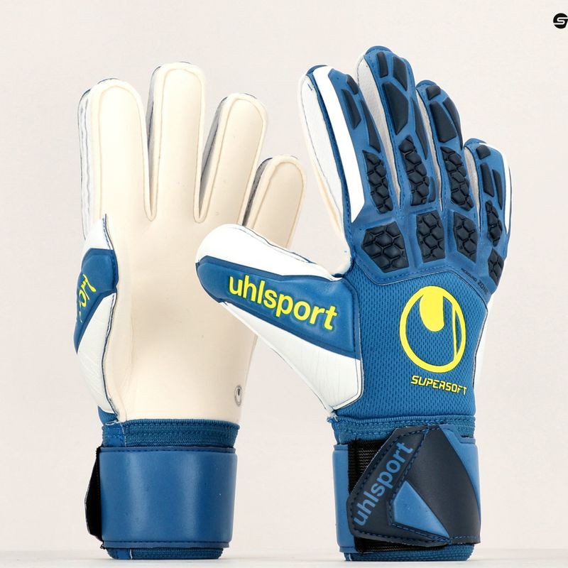 Rękawice bramkarskie uhlsport Hyperact Supersoft granatowe 7